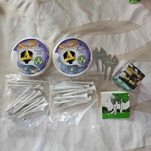 CHAMP Golf Spikes, Tees, Divot Tools, Floating Golf Ball & More Lot